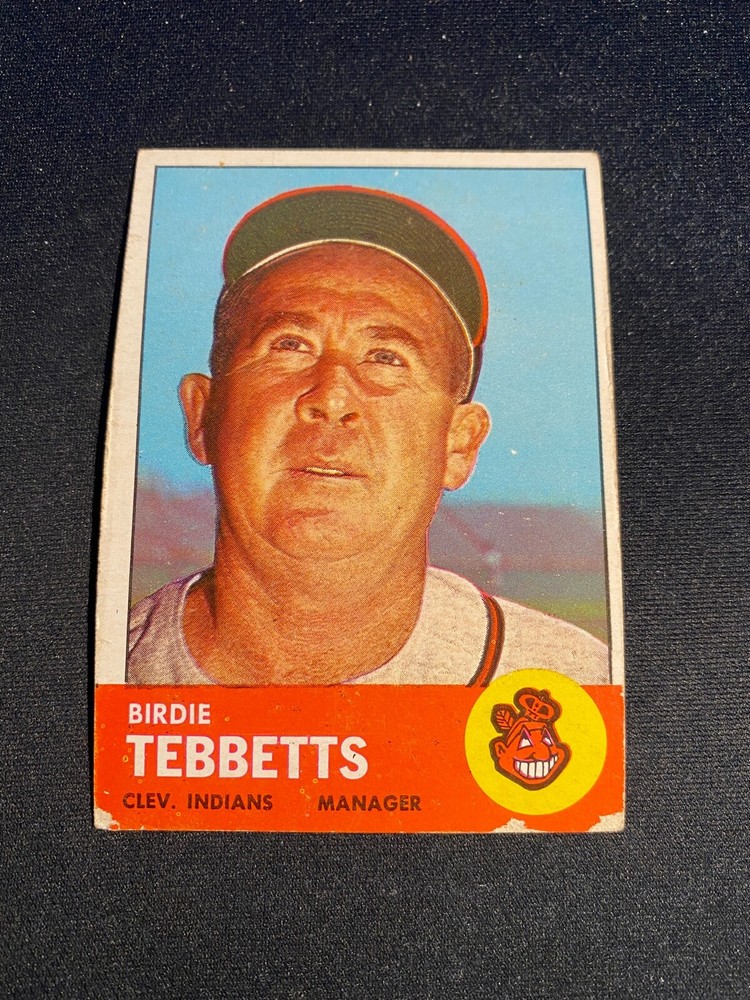1963 TOPPS BASEBALL #48 BIRDIE TEBBETTS!! $1 SHIPPING!!