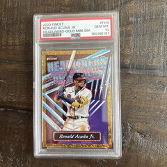 2023 Topps Finest – Headliners Ronald Acuña Jr. Gold Refractor /50 PSA 10
