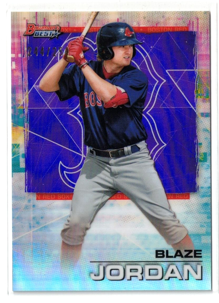 2021 Bowman&rsquo;s Best PURPLE Refractor RC Blaze Jordan 22 Cardinal TRUE Rookie /250