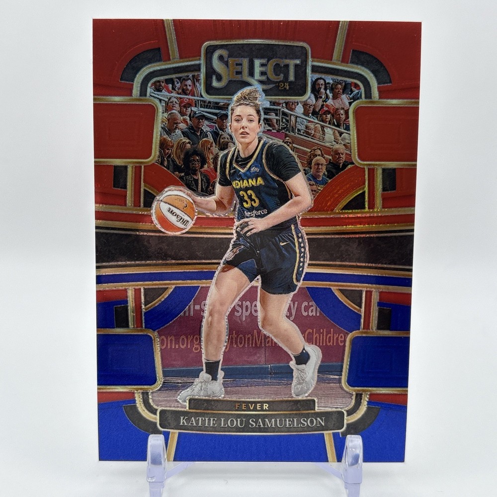 Katie Lou Samuelson #81 2024 Select WNBA Concourse Red & Blue Prizm /399 Panini