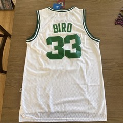 LARRY BIRD 33 BOSTON CELTICS white Hardwood Classics JERSEY SIZE MENS LARGE NWT