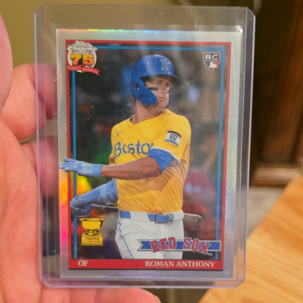 2026 Topps Chrome Baseball Roman Anthony 75th Refractor 91CB-19 Red Sox RC