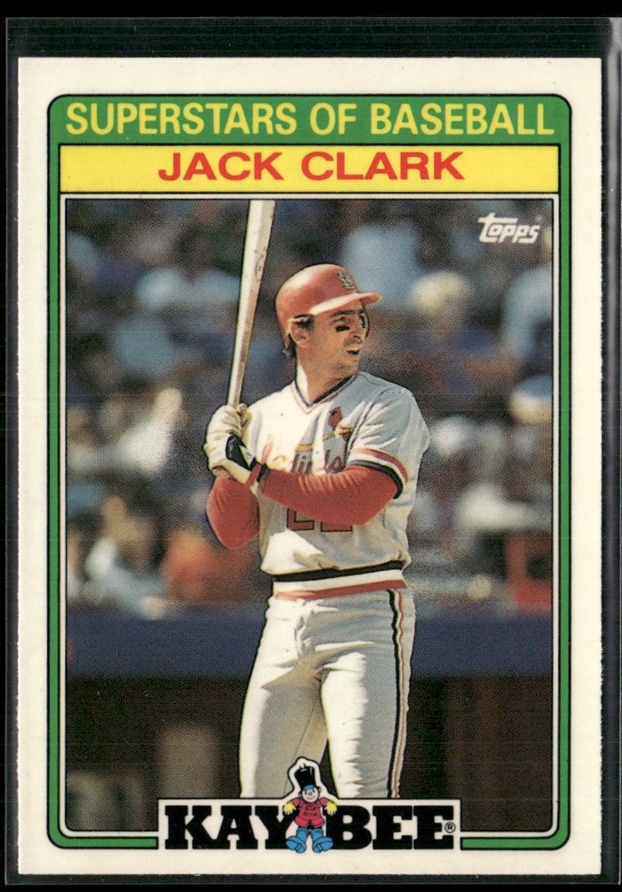 1988 Topps Kay-Bee Superstars of Baseball Jack Clark St. Louis Cardinals #33
