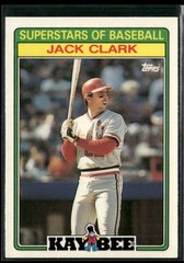 1988 Topps Kay-Bee Superstars of Baseball Jack Clark St. Louis Cardinals #33