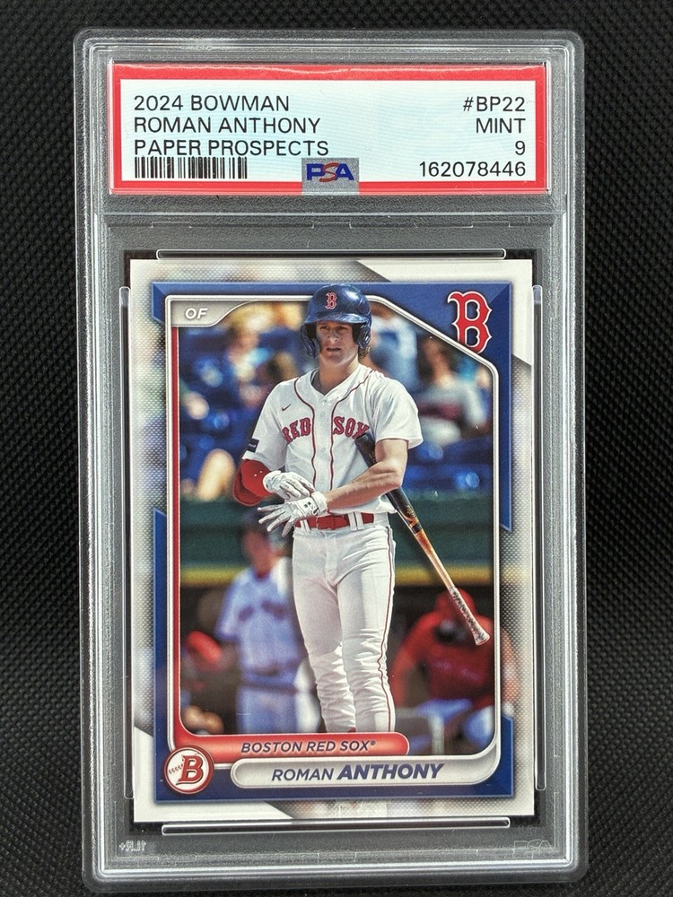 2024 BOWMAN PAPER PROSPECTS #BP22 ROMAN ANTHONY graded PSA 9 Mint Boston