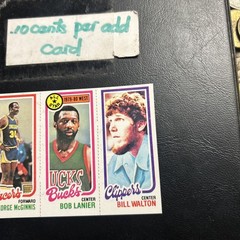 121 George Mcginnis 10 Bob Lanier 222 Bill Walton All Star 1980 81 Topps Cb51d