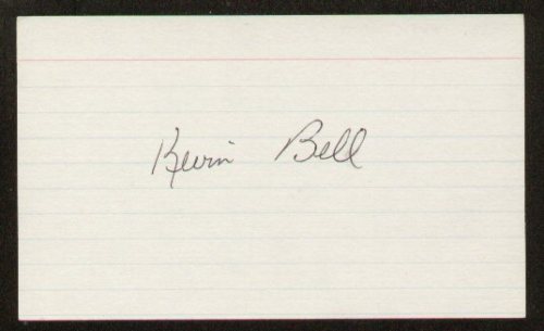 Kevin Bell signed autographed 3×5 index card F1091