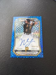 2026 Bowman – Wyatt Sanford Blue XFractor Auto /150 Pirates #CPA-WS