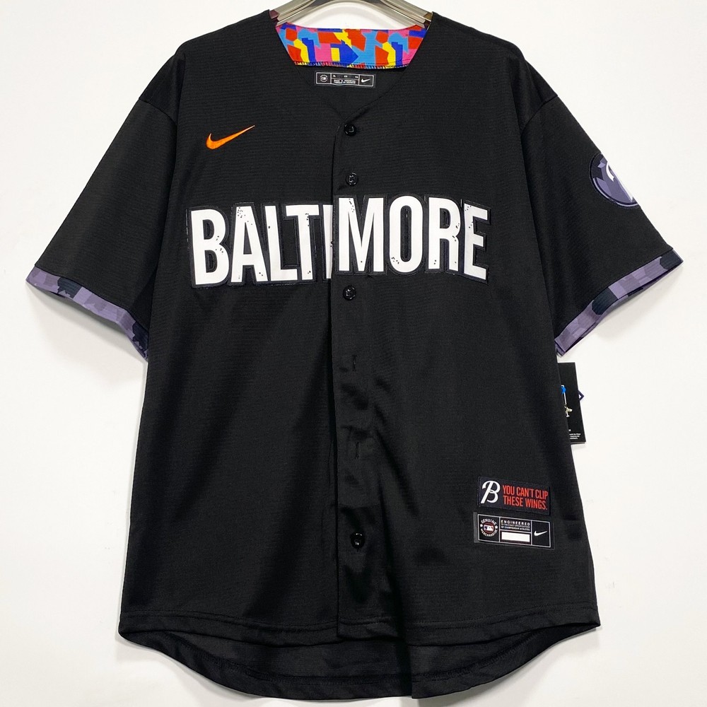 Orioles, 2023 City Connect, Baseball Jersey, Blank, Stitched, Black, S-3XL