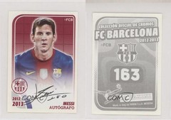 2012-13 Panini FC Barcelona Stickers Autografo Lionel Messi #163 0a16