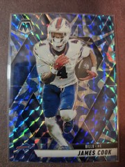 2025 Panini Mosaic – James Cook #201 Reactive Blue Mosaic Prizm