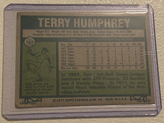 1977 Topps Baseball – #369 Terry Humphrey Los Angeles Angels