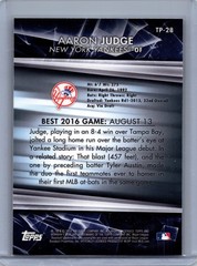 Aaron Judge 2016 Bowman&rsquo;s Best #TP-28 Top Prospects Refractor New York Yankees