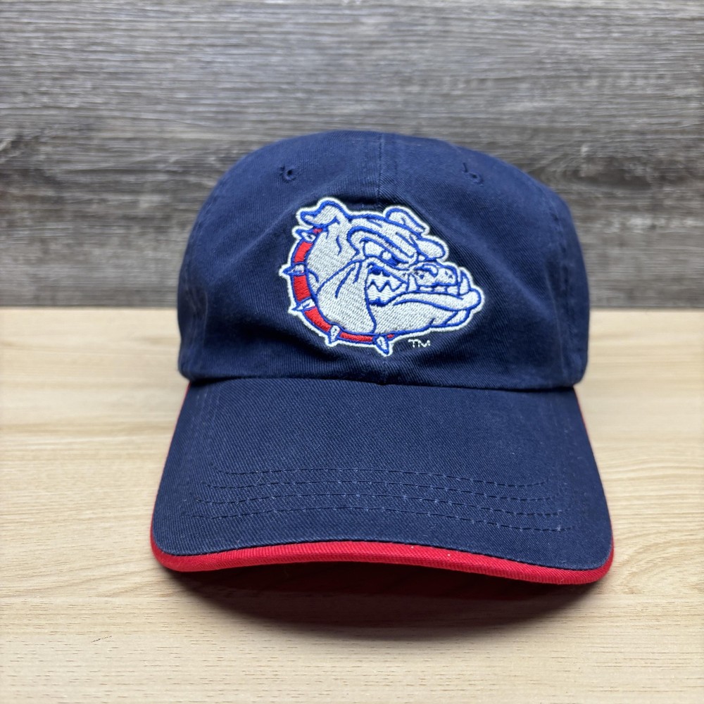 Gonzaga Bulldogs Hat Cap Strap Back Mens OSFM Blue NCAA Basketball Signatures