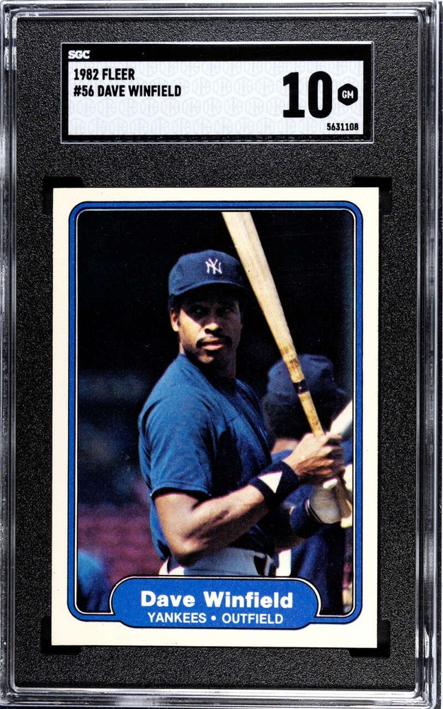 1982 Fleer #56 Dave Winfield Yankees HOF SGC 10 GM Gem Mint