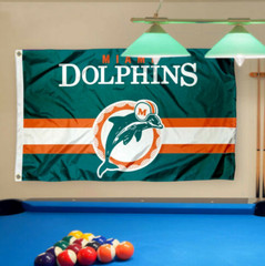 Dolphins Man Cave FLAG 3X5 Miami 3 x 5 Banner Football USA Tailgating New Flags