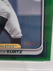 2024 Bowman Draft Nick Kurtz Bowman 1st Green /99 #BD-56 Athletics Color Match