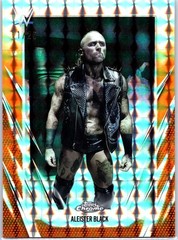 2026 Topps Chrome WWE #28 Aleister Black Orange Geometric Refractor #/25