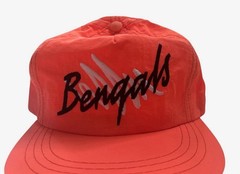 vintage cincinnati bengals neon snapback hat cap adult OSFA NOS NWOT 90s USA