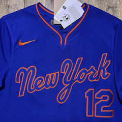 New York Mets Francisco Lindor #12 Blue Men&rsquo;s Baseball Jersey Size S-2XL NWT