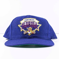 Vintage 90s Florida Panthers CCM American Needle Wool Snapback Hat Blockhead NHL