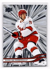 2025-26 Upper Deck Series 2 Taylor Hall Base Outburst #279 Carolina Hurricanes