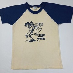 Youth Vtg 70s Mark Fidrych Detroit Tigers The Bird T-Shirt 18-20 XL Slim
