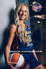 Sophie Cunningham WNBA Indiana Fever 4×6 photo- Enforcer!