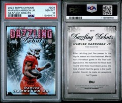 2024 Topps Chrome Marvin Harrison Jr. Dazzling Debuts Rookie RC Case Hit PSA 10