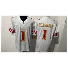 New SF 49ers 2025 F.U.S.E Rivalries Collection White Stitched Jersey Tariffs​==