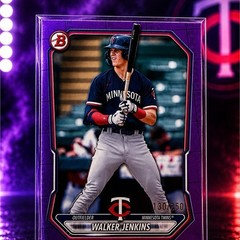 Topps 2025 Bowman Prospects Walker Jenkins Purple Parallel /250 Twins #BP-98