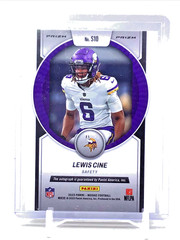 Lewis Cine 2023 Panini Mosaic #S10 Scripts Rookie Auto Minnesota Vikings
