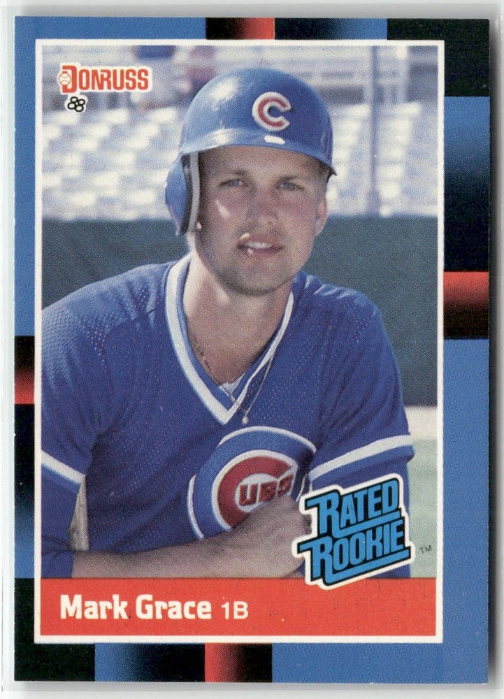 1988 DONRUSS #40 MARK GRACE CHICAGO CUBS RC