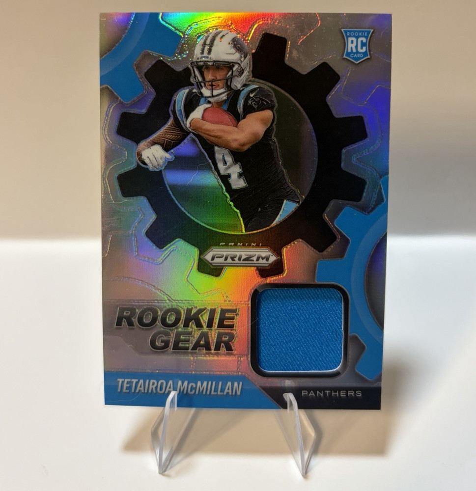 Panini 2025 Prizm Rookie Gear Tetairoa McMillan RGR-TMC Panthers RC Mem