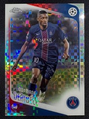 2025-26 Topps Chrome UEFA CC #3 Ousmane Dembele X-Fractor – PSG