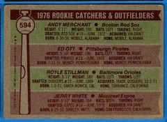 1976 Topps Rookie Catchers & Outfielders – Andy Merchant/Ed Ott/Royle #594
