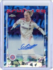 2024-25 TOPPS CHROME UEFA WOMEN&rsquo;S CHAMPIONS LEAGUE SAPPHIRE AUTO LEA SCHULLER