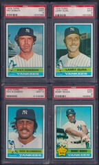 PSA 9 1976 Topps #406 Ed Herrmann New York Yankees 1-CARD ONLY READ