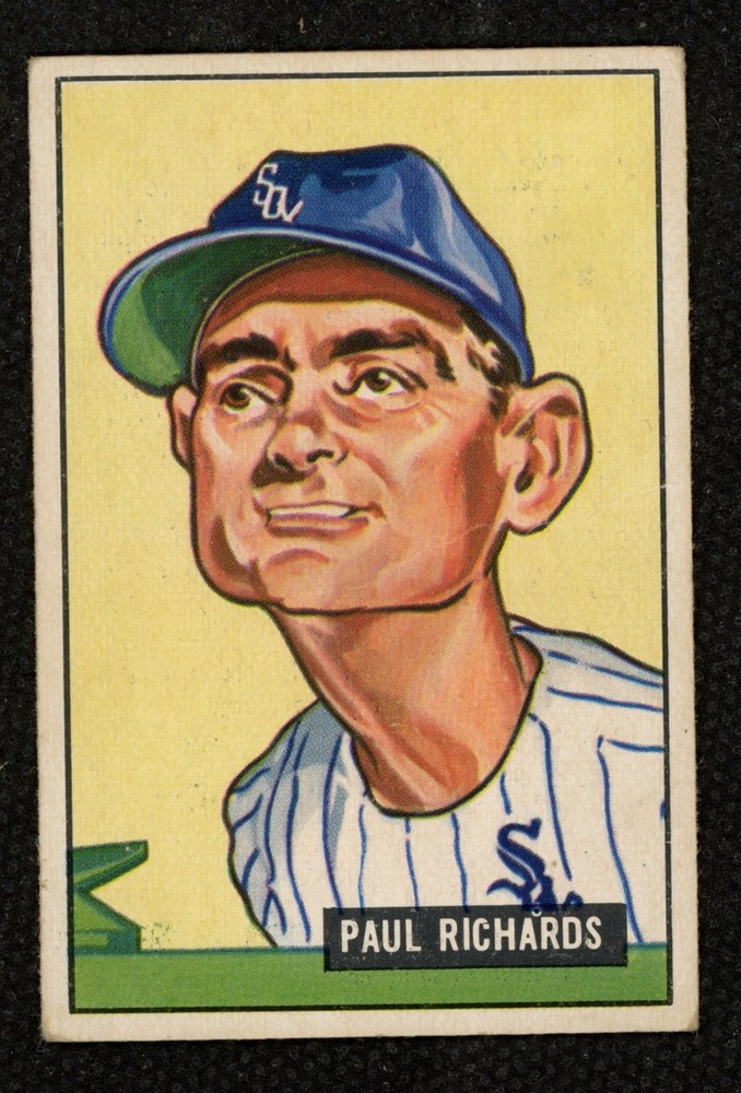 1951 Bowman #195 Paul Richards xxx Chicago White Sox ~ VG/VGEX