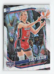 2025 Panini Prizm WNBA #104 Lucy Olsen White Seismic Prizms