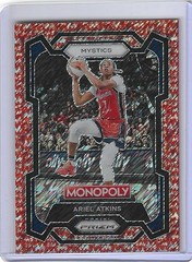 2024 Wnba Monopoly Prizm Ariel Atkins Millionaire Red Shimmer /100