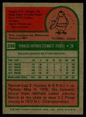 1975 Topps #336 Rennie Stennett
