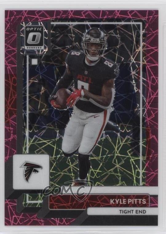 2022 Panini Donruss Optic Pink Velocity Prizm 30/79 Kyle Pitts #9 0su2