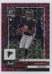 2022 Panini Donruss Optic Pink Velocity Prizm 30/79 Kyle Pitts #9 0su2