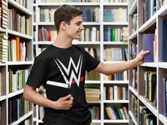2015 New Logo World Wrestling Entertainment Mens Black T-shirt