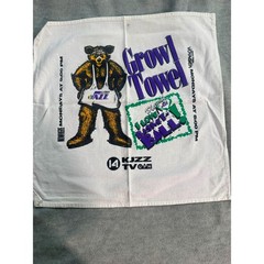 Vintage Utah Jazz Bear Growl Towel NBA Basketball KJZZ TV 14 UPN Promotional