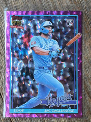 2026 Topps #T91-42 Jac Caglianone 1991 Topps 35th Anni. Pink Crackle Foil RC SP
