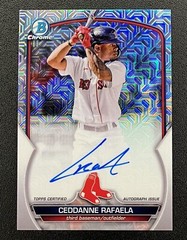QTY AVL Ceddanne Rafaela Auto Bowman Chrome Mojo Refractor Autograph Prospect