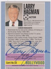 Larry Hagman Actor #50 Signed Hollywood Starline Non-Sport IP Auto 1991