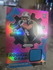 2025 Panini Prizm – Rookie Gear Tetairoa McMillan #RGR-TMC Pink Prizm (MEM, RC)